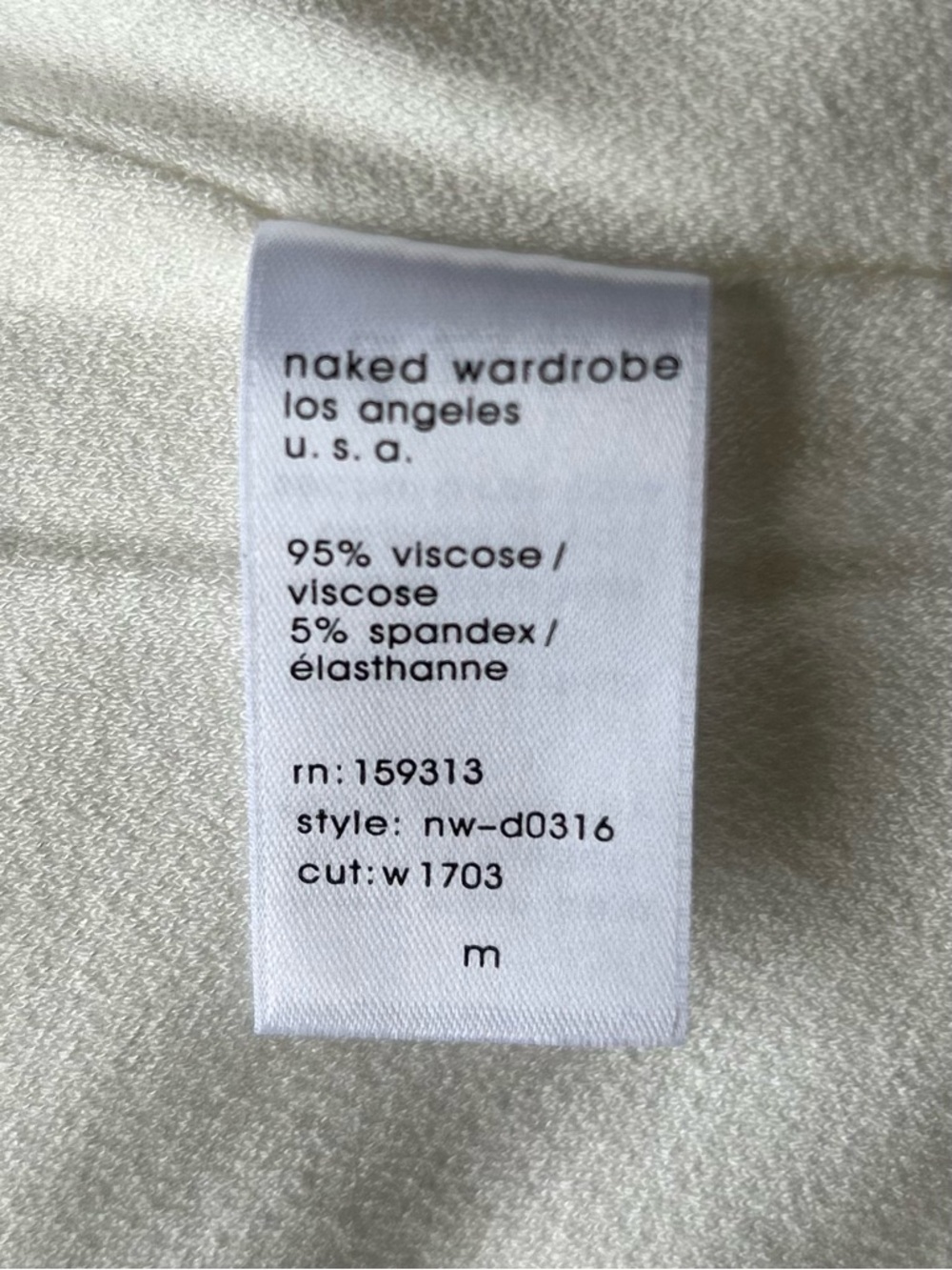 Naked Wardrobe NW Sculpt Midi Dress in White, M - Picture 6 of 8